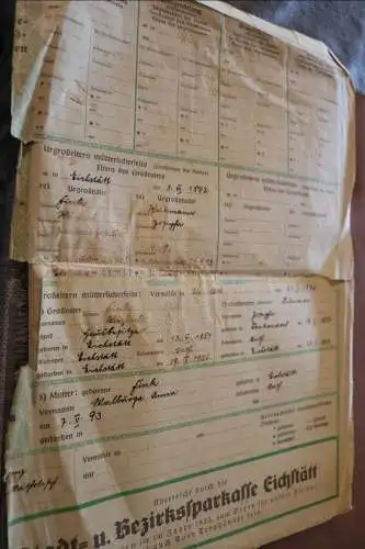 altes Werbeblatt Deutsche Jugendherbergen 30-40er Jahre 