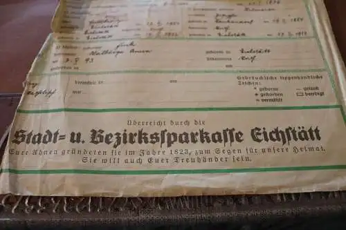 altes Werbeblatt Deutsche Jugendherbergen 30-40er Jahre 