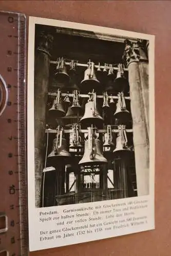 tolle alte Karte - Potsdam Glockenwerk Garnisionskirche  - Alter ?