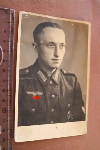 altes Foto - Portrait eines Soldaten - mit ASA , Königsberg