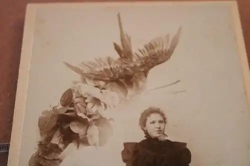 tolles altes Kabinettfoto Portrait einer Frau - Luckenwalde 