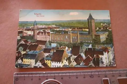 tolle alte Karte -Liegnitz Kgl. Schloß  1910-20 ?