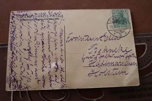tolle alte Karte - Wilhelmshöhe Neuer Wasserfall 1909