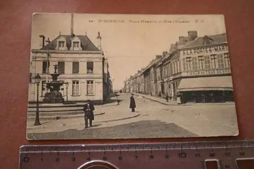 tolle alte Karte - St. Quentin Place Henry IV - 1910-20 ?