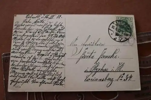 tolle alte Karte - Schiffer-Gesellschaf   Lübeck 1912