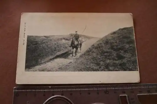 tolle alte Karte - Reiter Pferd - Pferdesportvereinigung Dänemark  - 1910-20 ?