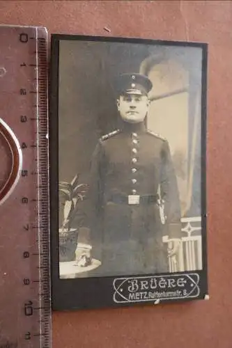 tolles altes CDV Foto - Portrait eines Soldaten - Metz