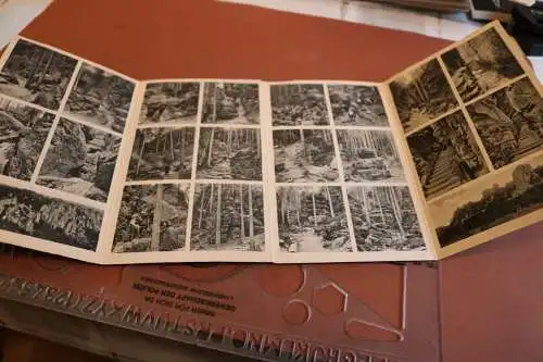tolle alte Karte mit Ansichten der Sächsischen Schweiz - 1920-30 ???