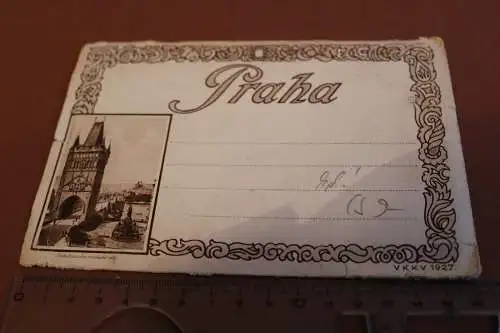 toller alter Kartenbrief von Prag mit 20 Ansichten - 1927 