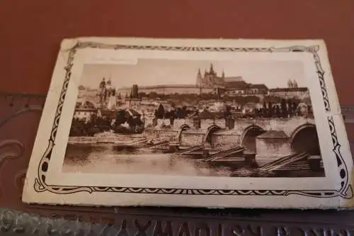 toller alter Kartenbrief von Prag mit 20 Ansichten - 1927 