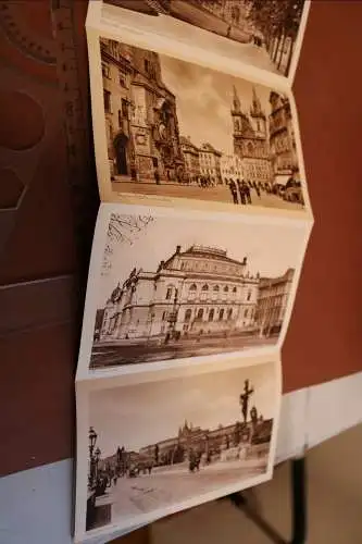 toller alter Kartenbrief von Prag mit 20 Ansichten - 1927 