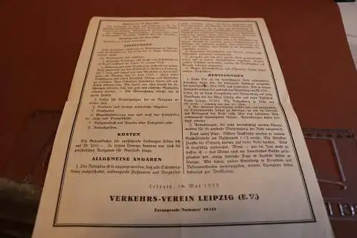 tolles altes Werbeblatt  Schweiz -Reise des Verkehrs-Verein Leipzig 1925