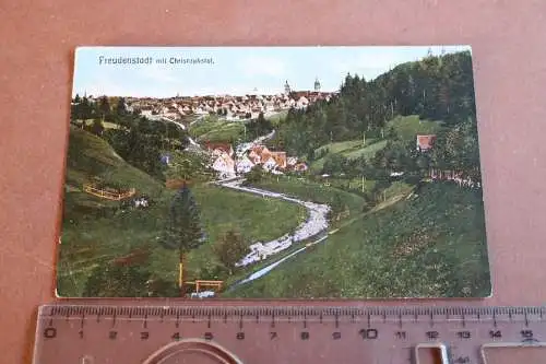 tolle alte Karte - Freudenstadt mit Christophstal  1913