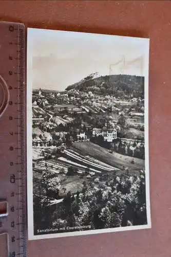 tolle alte Karte - Sanatorium mit Ebersteinburg - Baden-Baden - 20-30er Jahre ?