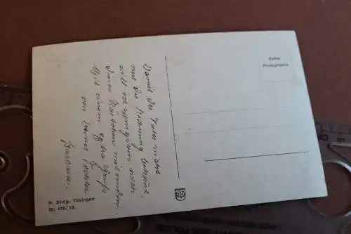 tolle alte Karte - Sanatorium mit Ebersteinburg - Baden-Baden - 20-30er Jahre ?