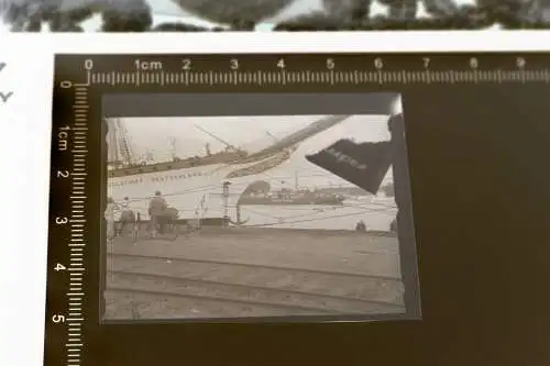 tolles altes Negativ - Bug des Segelschulschiffs Deutschland 