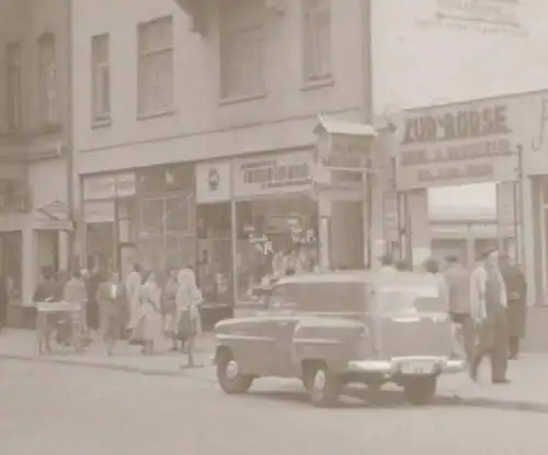 tolles altes Negativ - Hotel Zur Börse, daneben Tengelmann - Ort ??  60er Jahre