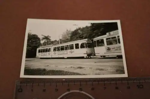 tolles altes Foto - Strassenbahn mit Martini Werbung  Köln Umgebung 60-70er Jahr