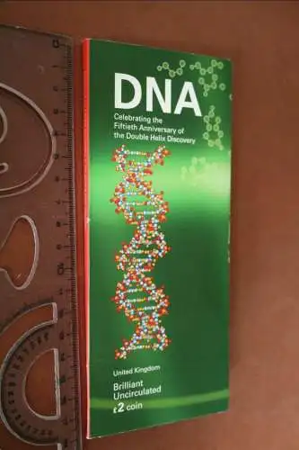2003 DNA Double Helix £2 Brilliant Uncirculated Coin Pack  - Münze 