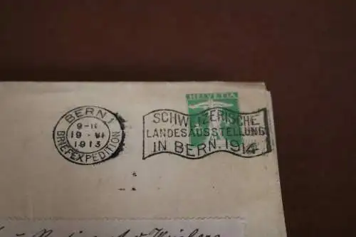 alte Ganzsache  Umschlag - Schweiz Sonderstempel Landesausstellung 1914 Bern