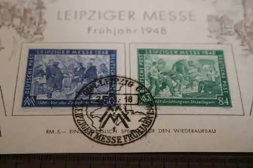 alte Ganzsache - Leipziger Messe Frühjahr 1948 (2)