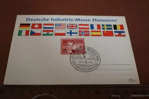 alte Ganzsache - Deutsche Industrie-Messe Hannover 1958