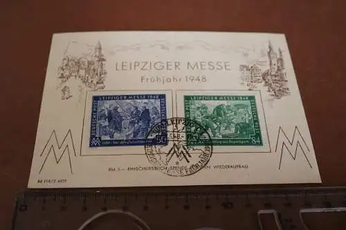 alte Ganzsache - Leipziger Messe Frühjahr 1948