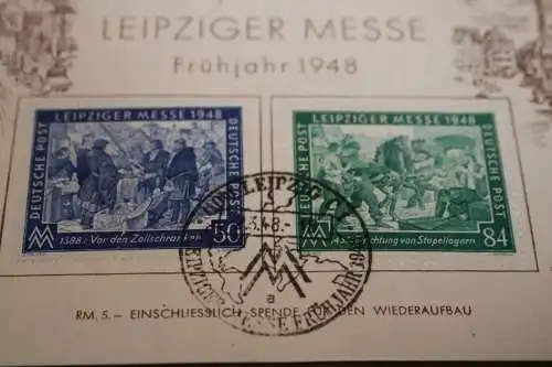 alte Ganzsache - Leipziger Messe Frühjahr 1948