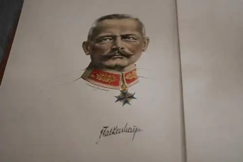 tolle alte Bildmappe König-Wilhelm-Stiftung.- Farbportraits  Generäle Pour le Me