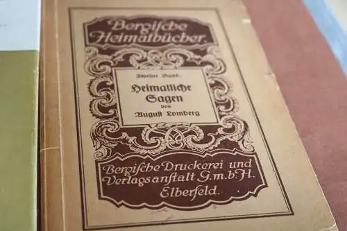 zwei tolle alte Bücher - Bergische Heimatsagen und Bergische Anekdoten 