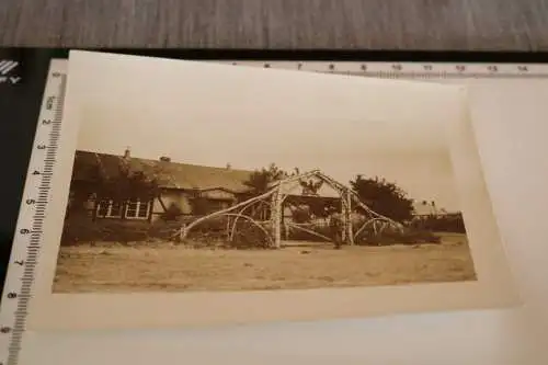 tolles altes Foto -  Gebäude - Deutsches Haus - aus Birken - 1.Weltkrieg - Ort ?