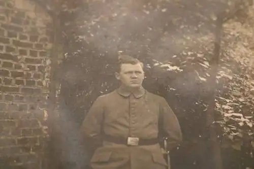 tolles altes Kabinettfoto - Portrait eines Soldaten - Thielt Flandern aufgenomme