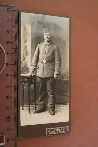 tolles altes CDV-Foto - Portrait Soldat -  Rendsburg