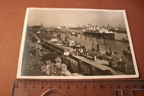 tolle alte Karte - Hamburger Hafen mit Schiffe Cap Polonia u. Cervantes 
