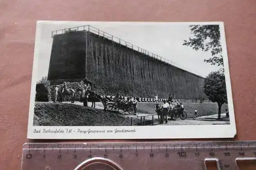 tolle alte Karte - Bad Rothenfelde Ponygespanne am Gradierwerk 1954