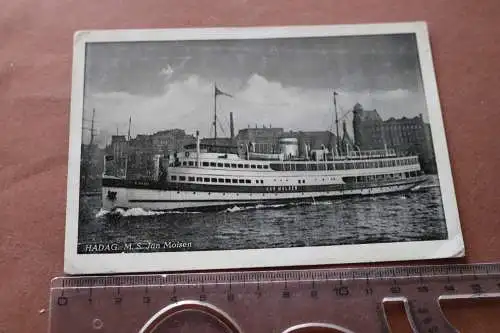 Tolle alte Karte - HADAG  Motorschiff Jan Molsen - 1952