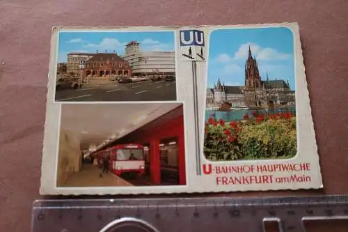 tolle alte Karte -  U-Bahnhof Hauptwache Frankfurt a.M. 1974