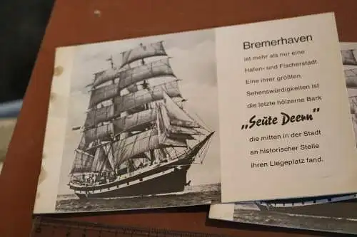 zwei alte Informationshefte - Schiff Bark Seute Deern - Bremerhaven