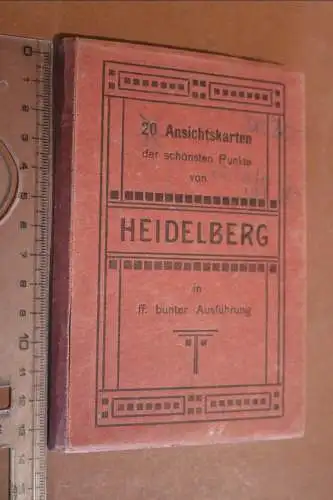 18 alte Ansichtskarten von Heidelberg in Hülle - 1910-30 ???