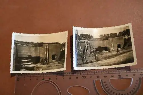 drei tolle alte Fotos Bunker Stollhofen 1940 