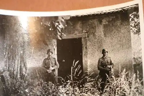 drei tolle alte Fotos Bunker Stollhofen 1940 