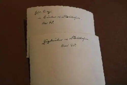 drei tolle alte Fotos Bunker Stollhofen 1940 