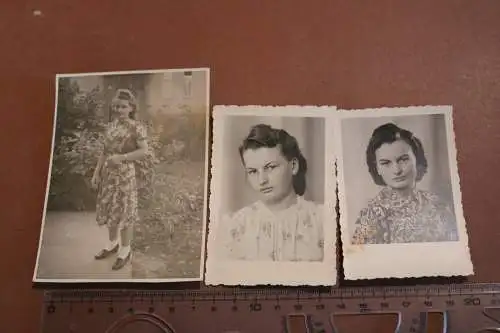 drei tolle alte Fotos einer hübschen Frau aus Treblin  30er Jahre ?