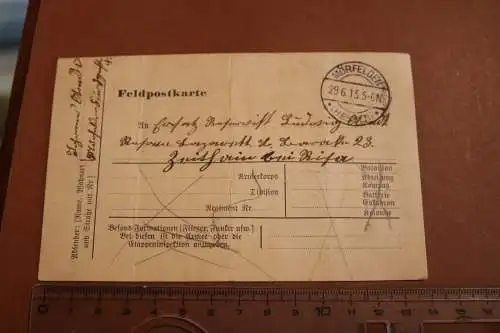 alte Feldpostkarte  aus Mörfelden 1915