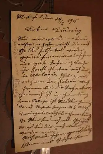 alte Feldpostkarte  aus Mörfelden 1915 