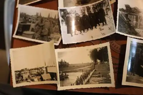 90 Fotos eines Soldaten - Frankreich,  Abrüstplatz, Helme Gefangene