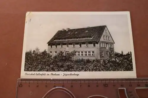 tolle alte Karte - Jugendherberge  Clausthal-Zellerfeld 