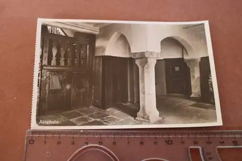 tolle alte Karte - Abteihalle Wirtschaftliche Frauenschule Obernkirchen 