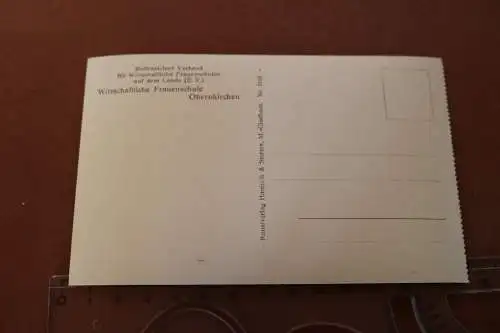 tolle alte Karte - Abteihalle Wirtschaftliche Frauenschule Obernkirchen 