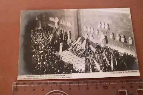 tolle alte Karte - Huldigung der der Deutschen Corps Studenten Walhalla 1908